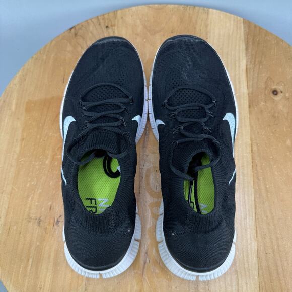 Nike Free 5.0+ Flyknit Women's Size 8.5 Shoes Black Running Sneakers 615806-010 - Picture 5 of 9